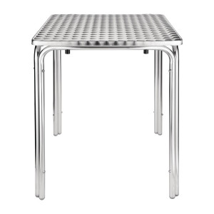 Table Carrée Empilable en Inox - 600 x 600 mm