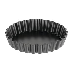 Moule à Tartelette Cannelé Anti-adhésif avec Fond Amovible - ø 10 cm - Lot de 3