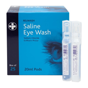 Gouttes Oculaires Salines Stériles 20 ml - Lot de 25