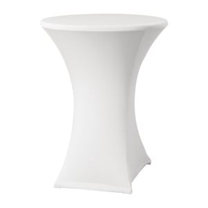 Housse de Table Extensible Samba Blanche pour Table avec Pieds Croisés