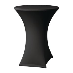 Housse de Table Extensible Samba Noire pour Table avec Pieds Croisés