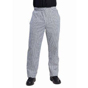 Pantalon De Cuisine Mixte Vegas Petits Carreaux Noirs Et Blancs Taille L