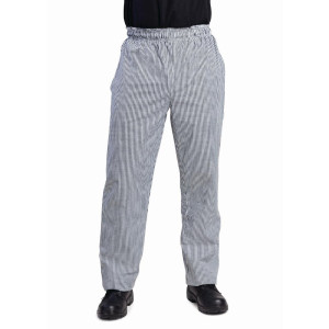 Pantalon De Cuisine Mixte Vegas Petits Carreaux Noirs Et Blancs Taille M