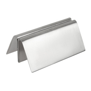 Porte-Menu en Inox Triangulaire