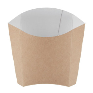 Etuis À Frites Moyens Kraft Compostables - Lot  De 1000