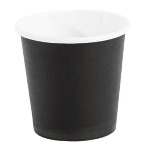 Gobelets Jetables À Café Espresso Noirs - 120ml - Lot de 1000