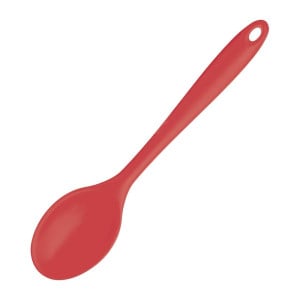 Cuillère Rouge en Silicone - L 270 mm