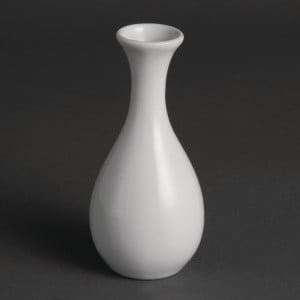 Vase Bouteille Blanc 125Mm - Lot De 12