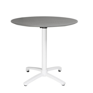 Table Pliante Ronde en PP - 800 mm - Gris Foncé