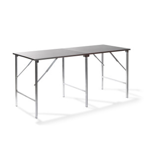 Table De Travail Pliable En Acier Inoxydable - 200X80X90 Cm