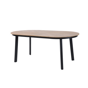 Table de Jardin Polly - Noir et Bois