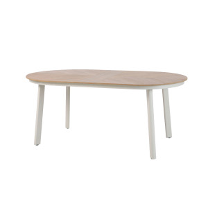 Table de Jardin Polly - Beige et Bois