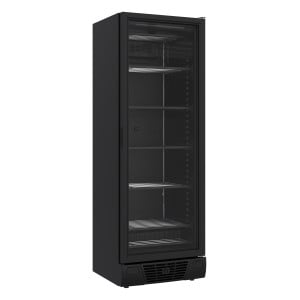 Armoire Réfrigérée Négative Noire - 1 Porte Vitrée - 382 L