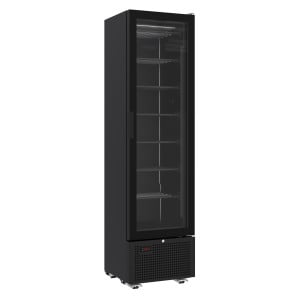 Armoire Réfrigérée Négative Noire - 1 Porte Vitrée - 221 L