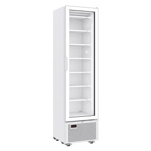 Armoire Réfrigérée Négative Blanche - 1 Porte Vitrée - 221 L