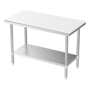 Table de Découpe avec Etagère Démontable - L 1000 x P 700 mm