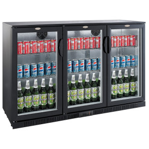 Arrière-Bar Réfrigéré à 3 Portes Battantes - 320 L