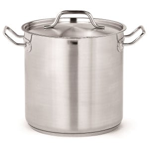 Marmite en Inox avec Couvercle - Ø 20 - 6,3 L