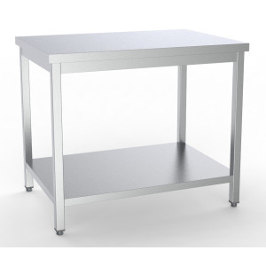 Table Inox avec Etagère - L 1800 x P 700 mm