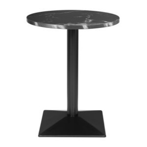 Table Ronde Effet Pierre Noire - ⌀ 60 cm