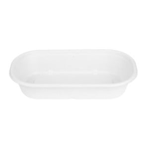 Barquette Ovale en Bagasse - 850 ml - Lot de 100