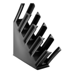 Porte-Gobelets en Polypropylene Noir - 4 Emplacements