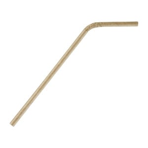 Paille en Papier Flexible - 210 mm - Lot de 250