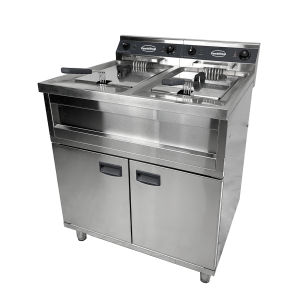 Friteuse Electrique sur Coffre - 2 x 12 L - 2 x 9000 W