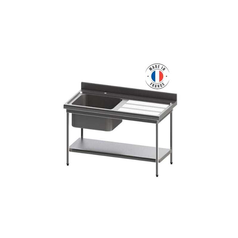 Plonge standard largeur 700 pour cuisine professionnelle - Fourniresto