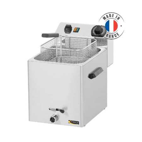 Friteuse électrique avec Robinet Boulangerie - Poisson 30L 50-200°C 380V  6000W