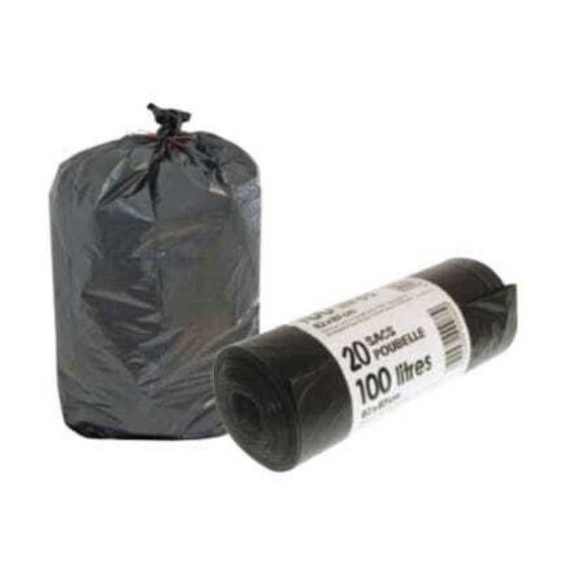 Sac poubelle industriel 100L - 20 rouleaux (10 sacs) – Mélogistic