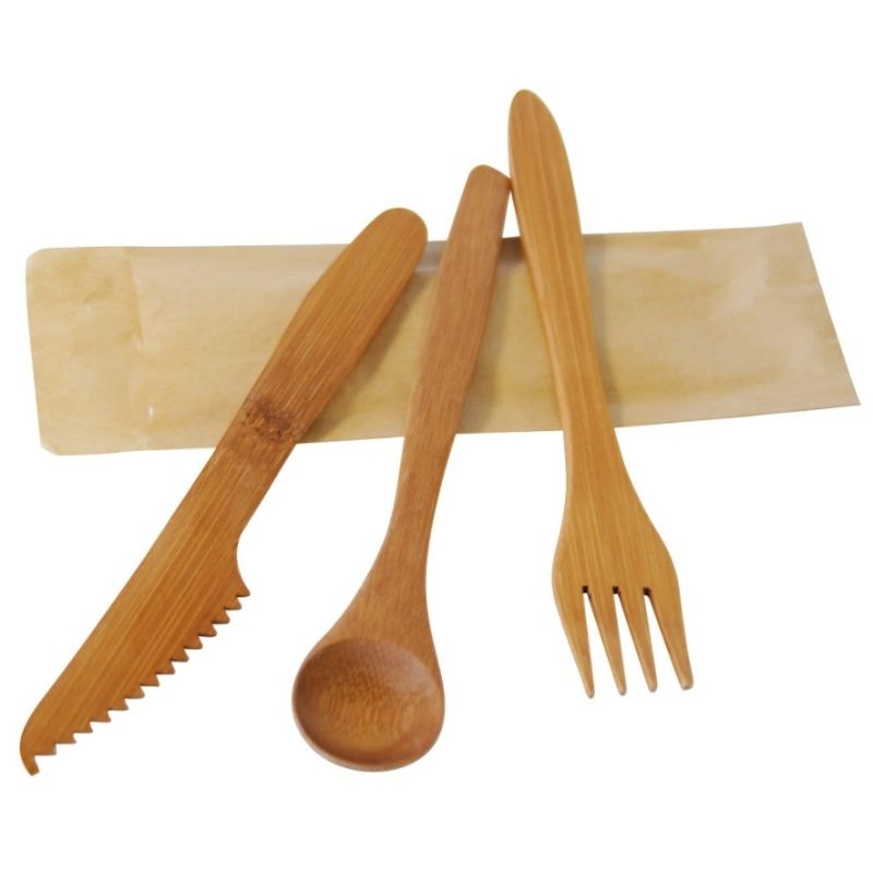 4 spatule en bambou bois cuillere ustensile cuisine pas cher 