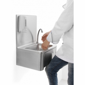 Lave-mains autonome électronique avec batterie, lave mains autonome, lave- mains portable, lave mains inox mobile