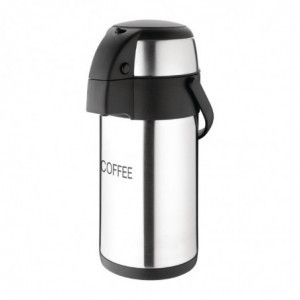 Pichet À Pompe Pour Café en Inox - 3 L Olympia - 1