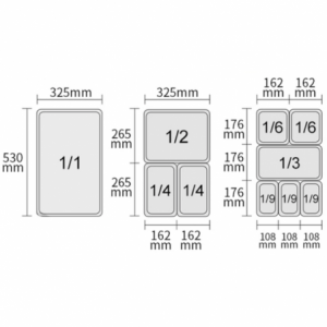 Bac Gastronorme GN 1/1 - 14 L - P 100 mm FourniResto - 2