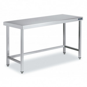 Table Inox Centrale 2200x800 avec Renforts Distform - 1