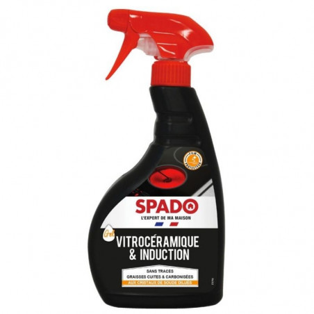 Spray Nettoyant et Dégraissant pour Plaque Vitrocéramique et Induction -  500 ml - SPADO - Fourniresto
